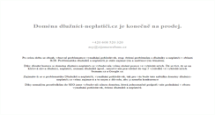 Desktop Screenshot of dluznici-neplatici.cz